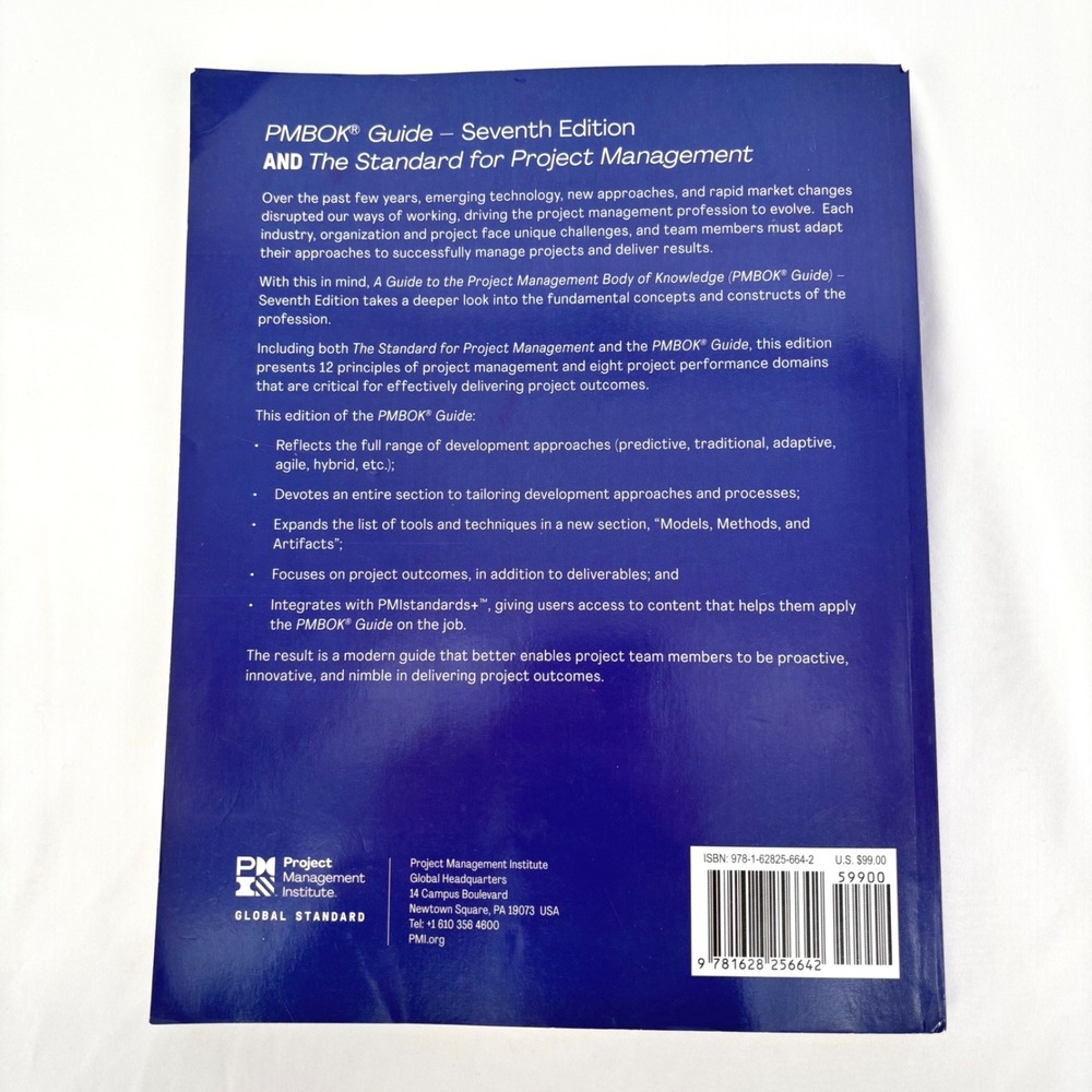 PMBOK Guide 7th Edition Project Management Institute PMI Paperback + Quick Guide - Picture 2 of 7